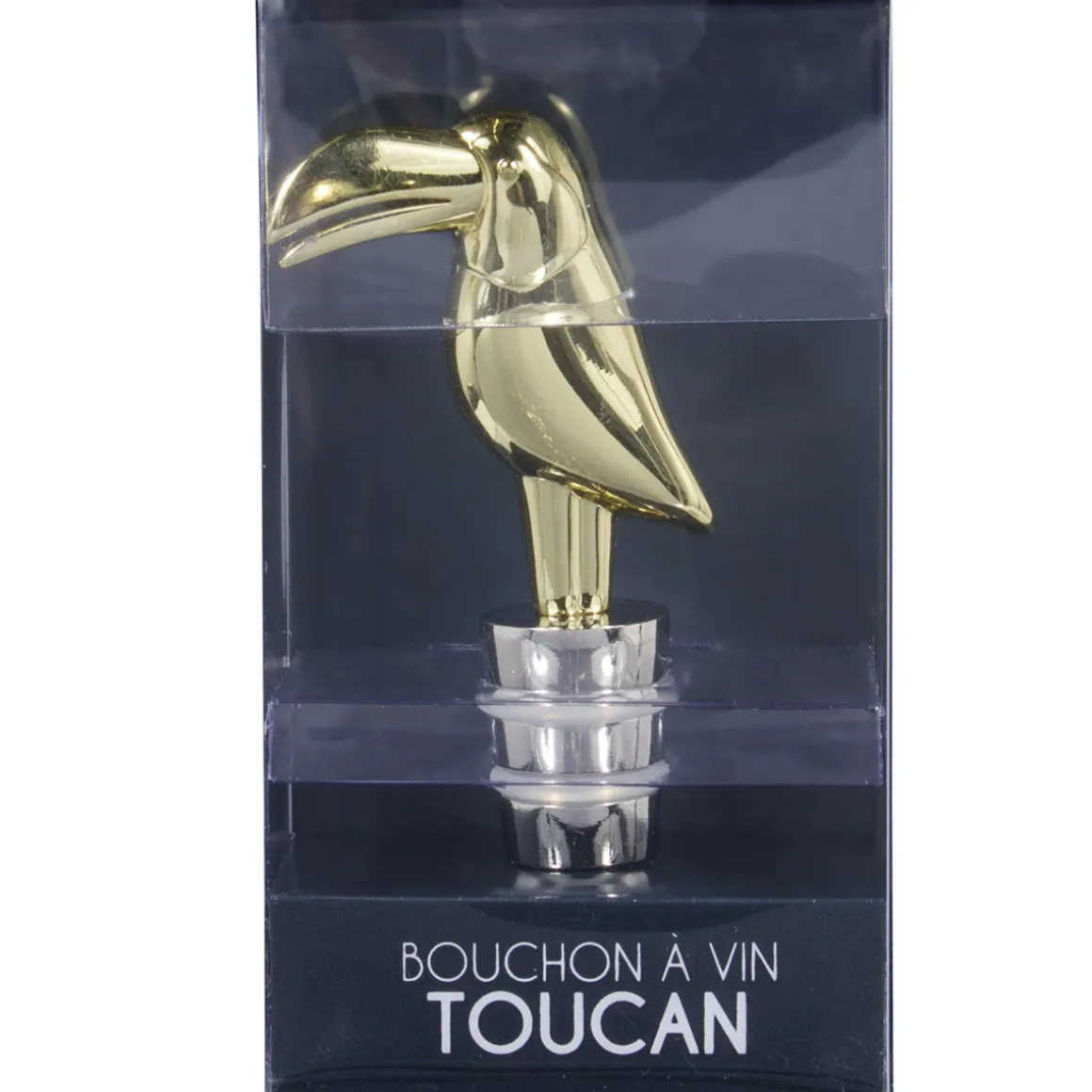 La Chaise Longue Vin & Champagne-BOUCHON VIN METAL TOUCAN