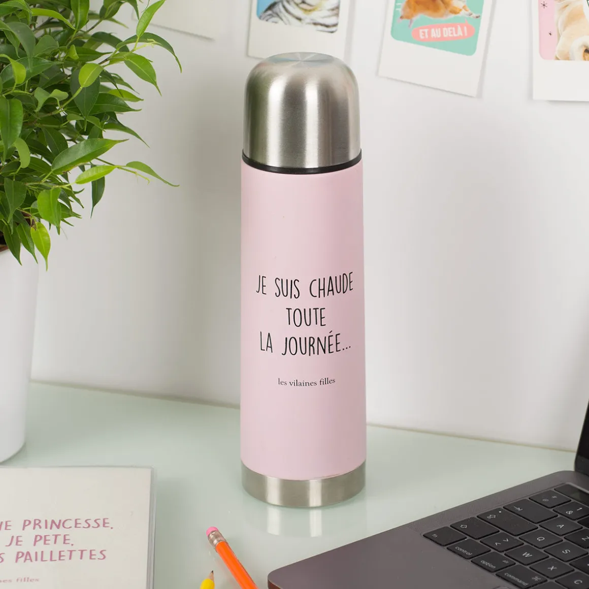 La Chaise Longue Thé & Café-BOUTEILLE DE TRANSPORT ROSE 450 ML