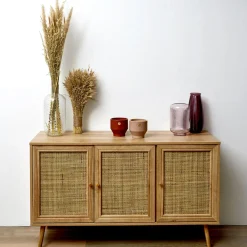 La Chaise Longue Mobilier-BUFFET 3 PORTES BALI