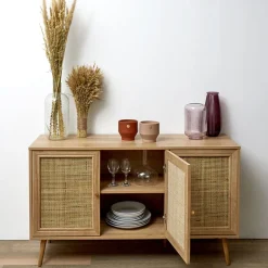La Chaise Longue Mobilier-BUFFET 3 PORTES BALI
