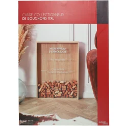 La Chaise Longue Vin & Champagne-CADRE COLLECTIONNEUR DE BOUCHONS XXL