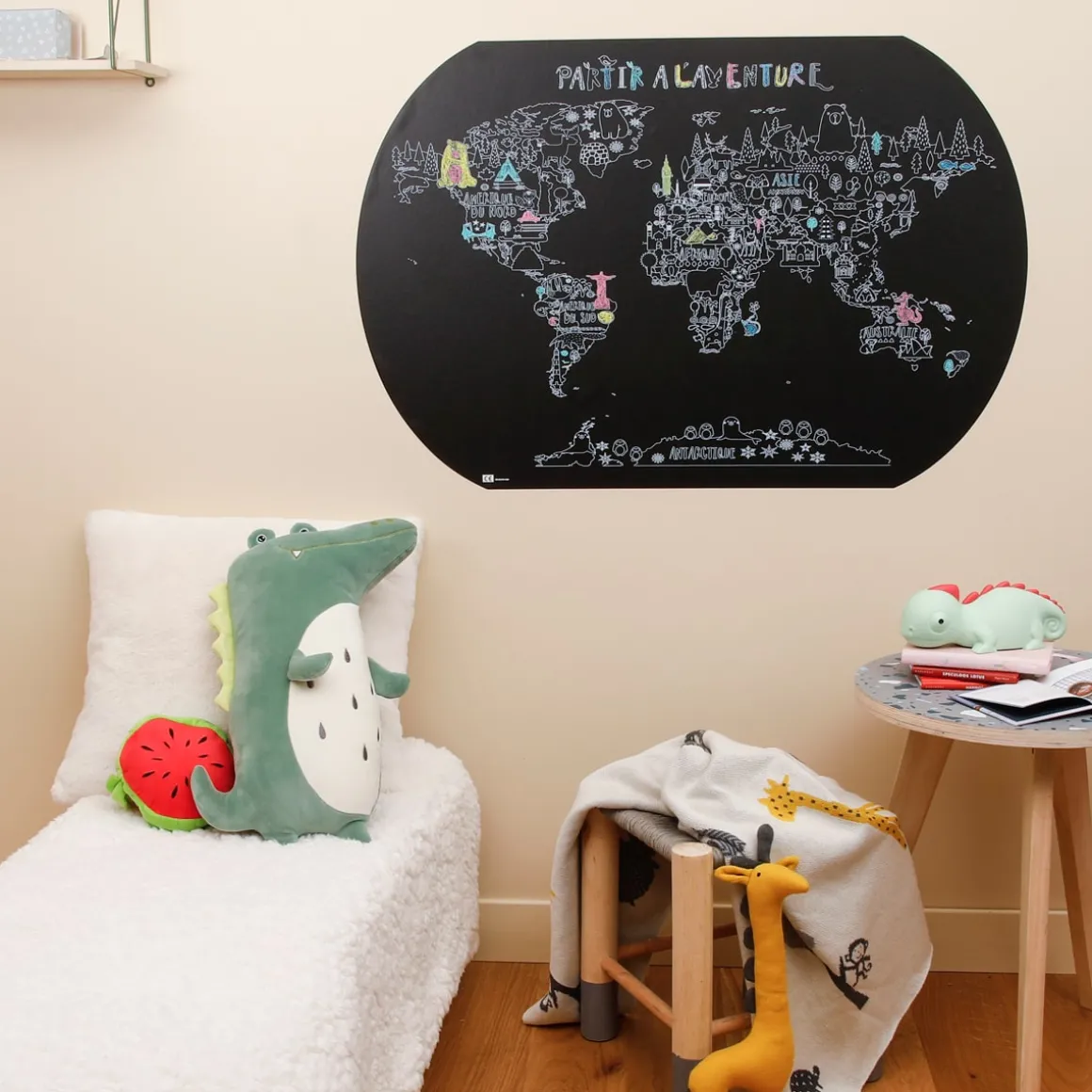 La Chaise Longue Loisirs & Entretien-CARTE A COLORIER A LA CRAIE
