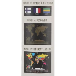 La Chaise Longue Loisirs & Entretien-CARTE A GRATTER DRAPEAUX