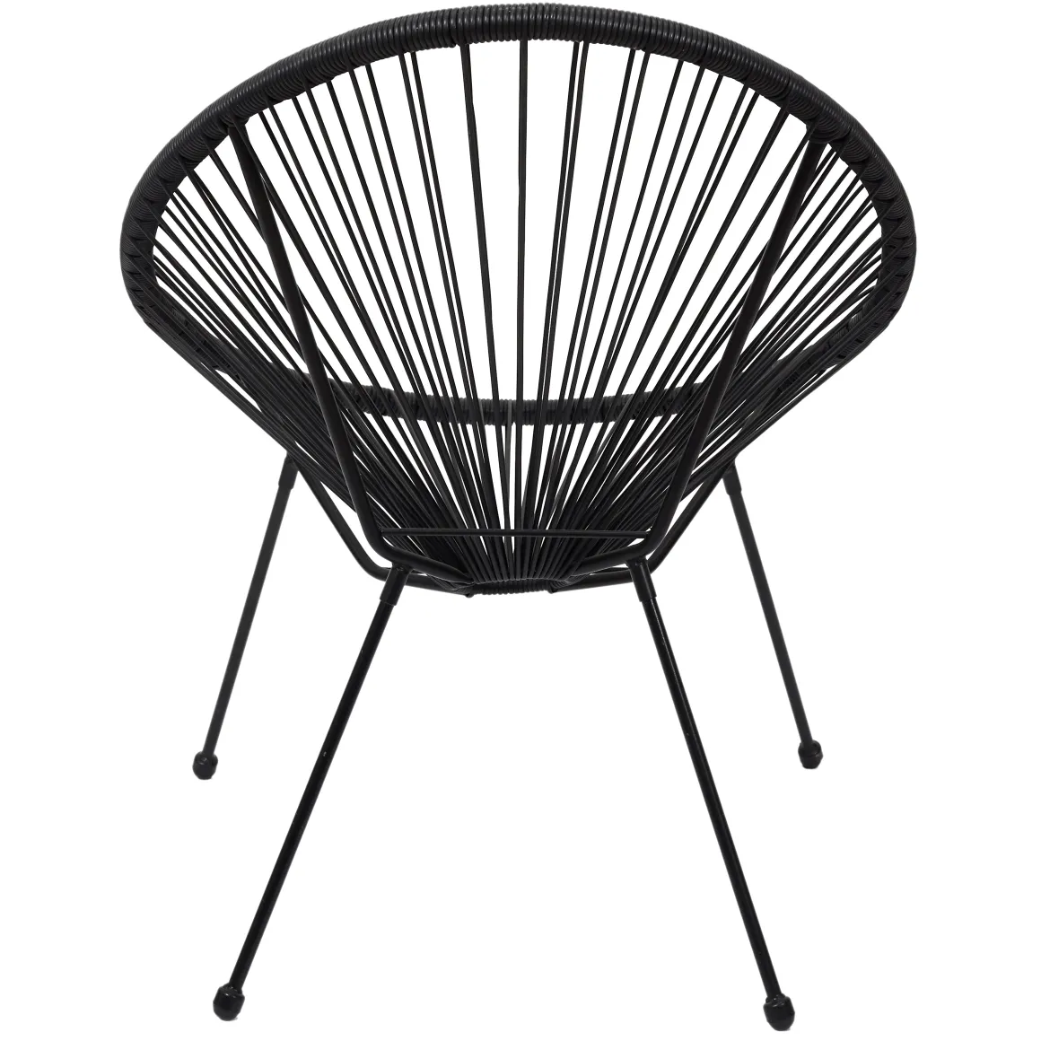 La Chaise Longue Mobilier-CHAISE ACAPULCO NOIR