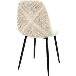 La Chaise Longue Mobilier-CHAISE MORA PIEDS METAL NOIR - Lot de 4