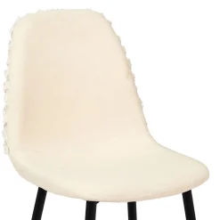 La Chaise Longue Mobilier-CHAISE MORA PIEDS METAL NOIR - Lot de 4
