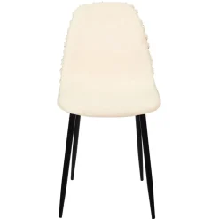 La Chaise Longue Mobilier-CHAISE MORA PIEDS METAL NOIR - Lot de 4