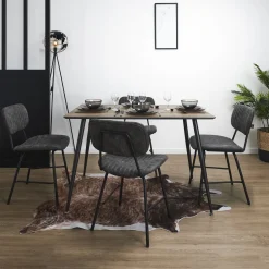 La Chaise Longue Mobilier-CHAISE TAYLOR GRIS - Lot de 2