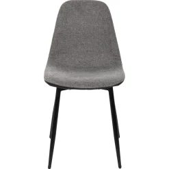 La Chaise Longue Mobilier-CHAISES MEMPHIS GRIS ET NOIR - Lot de 4