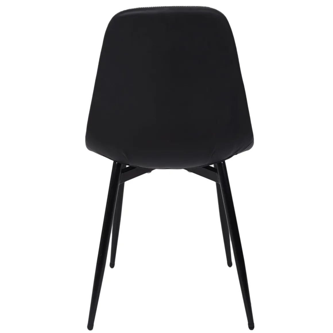 La Chaise Longue Mobilier-CHAISES MEMPHIS GRIS ET NOIR - Lot de 4