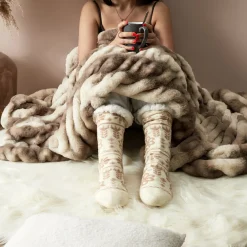 La Chaise Longue Cocoon-CHAUSSETTES JACQUARD HYGGE