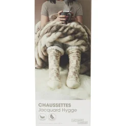 La Chaise Longue Cocoon-CHAUSSETTES JACQUARD HYGGE