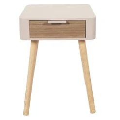 La Chaise Longue Mobilier-CHEVET 1 TIROIR EN BOIS ROSE