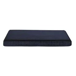 La Chaise Longue Mobilier-COFFRE BANC PLIABLE RETRO BLEU NUIT