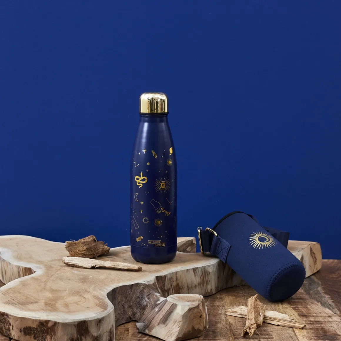 La Chaise Longue Thé & Café-COFFRET BOUTEILLE ISOTHERME MAGIC AVEC POCHETTE