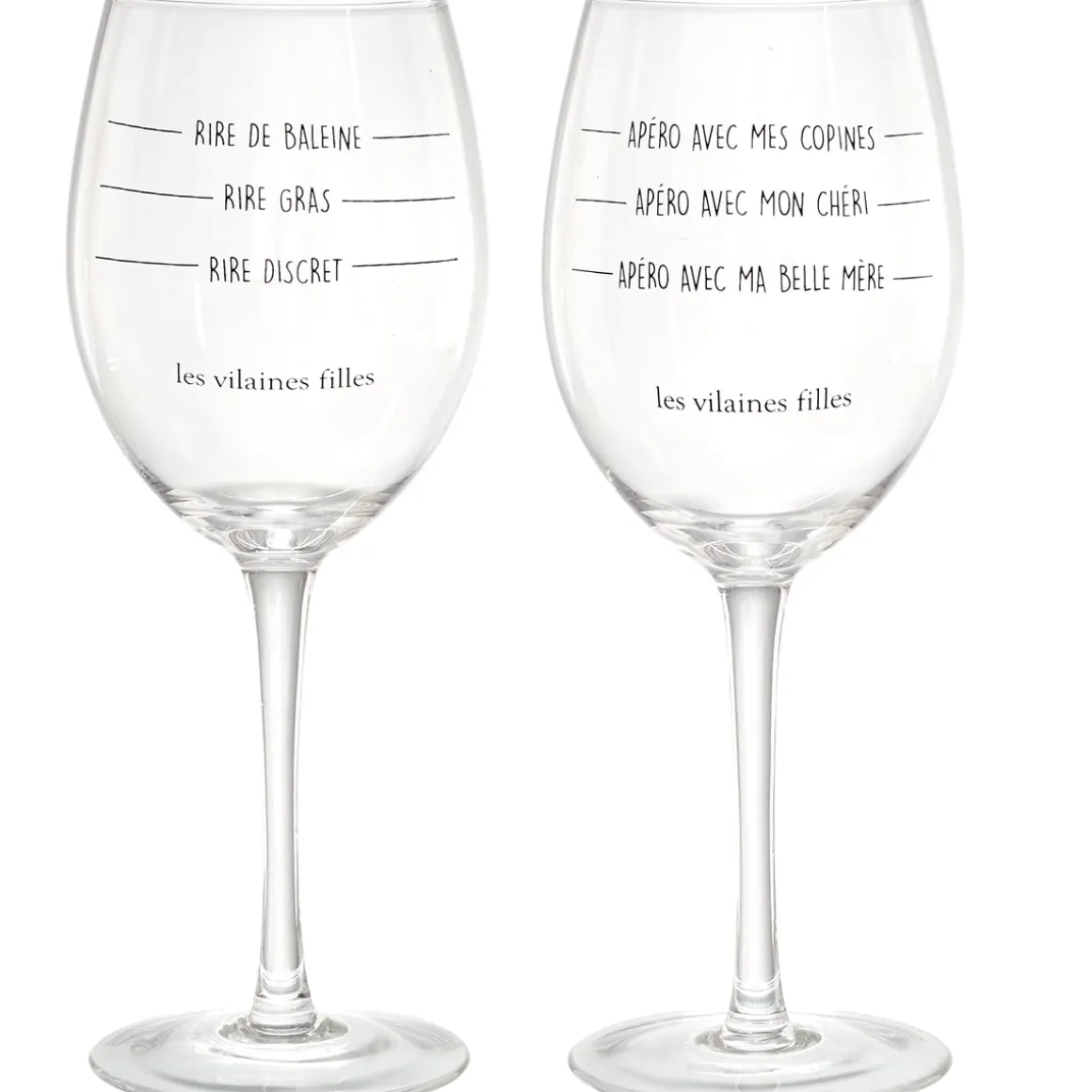 La Chaise Longue Vin & Champagne|Boissons & Cocktails-COFFRET DE 2 VERRES A VIN NIVEAU