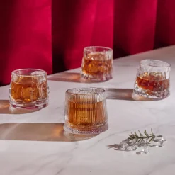 La Chaise Longue Boissons & Cocktails-COFFRET DE 4 VERRES CULBUTO TWIST