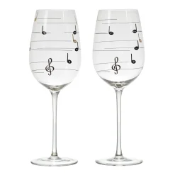 La Chaise Longue Vin & Champagne-COFFRET DE 2 VERRES MUSICAUX