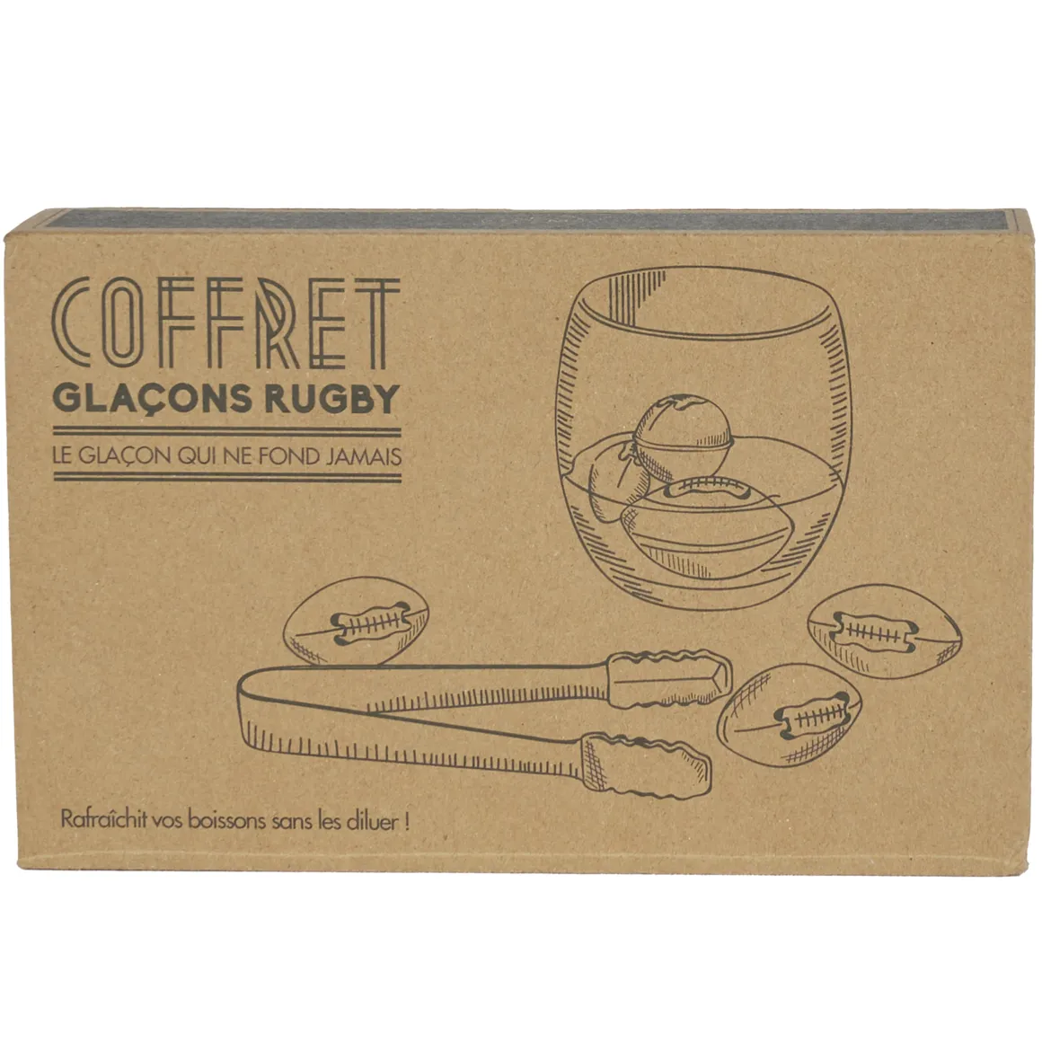 La Chaise Longue Boissons & Cocktails-COFFRET GLACONS RUGBY