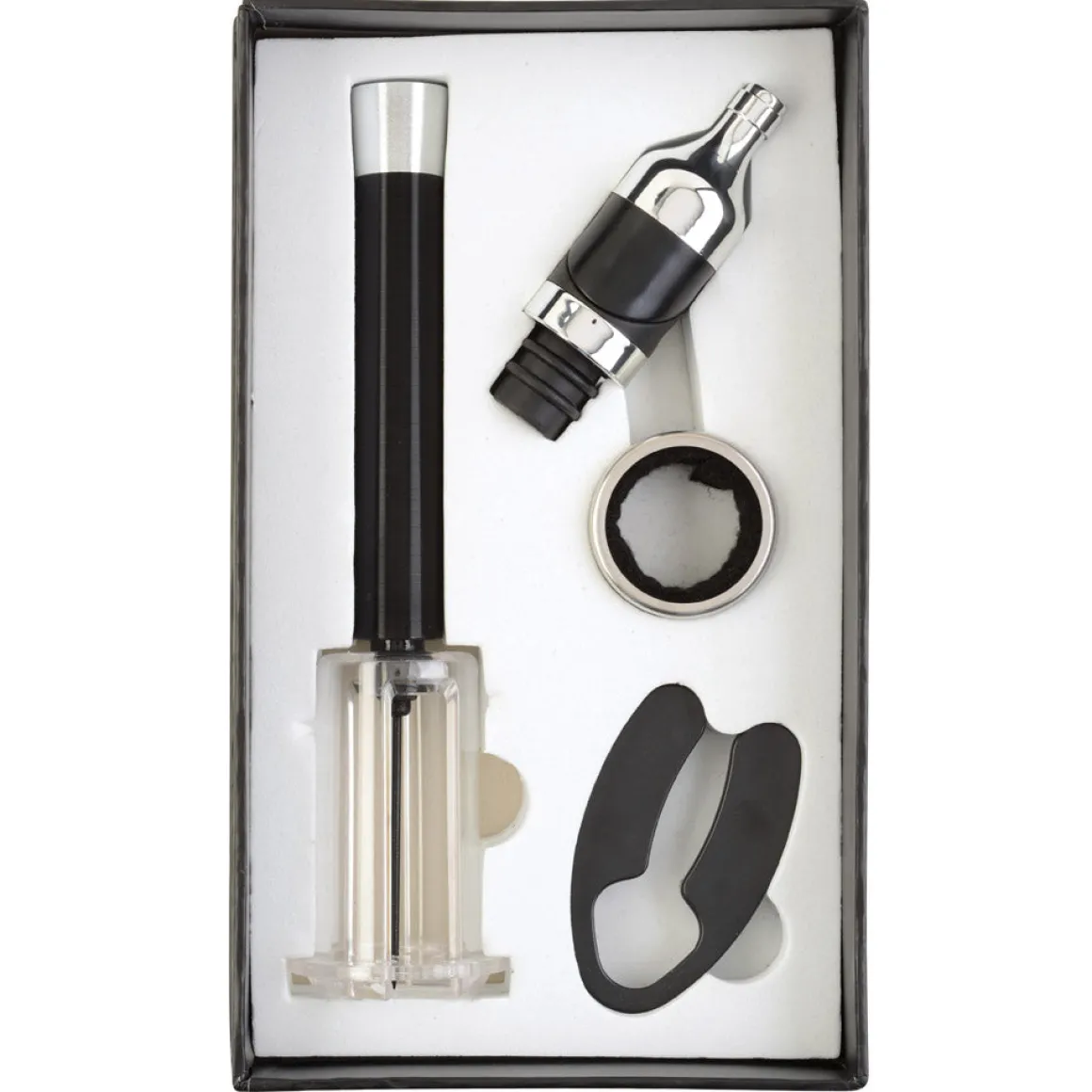 La Chaise Longue Vin & Champagne-COFFRET TIRE BOUCHON AIR COMPRIME