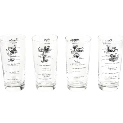 La Chaise Longue Boissons & Cocktails-COFFRET VERRES RECETTES COCKTAILS