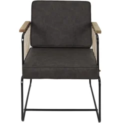 La Chaise Longue Mobilier-FAUTEUIL BENSON MARRON