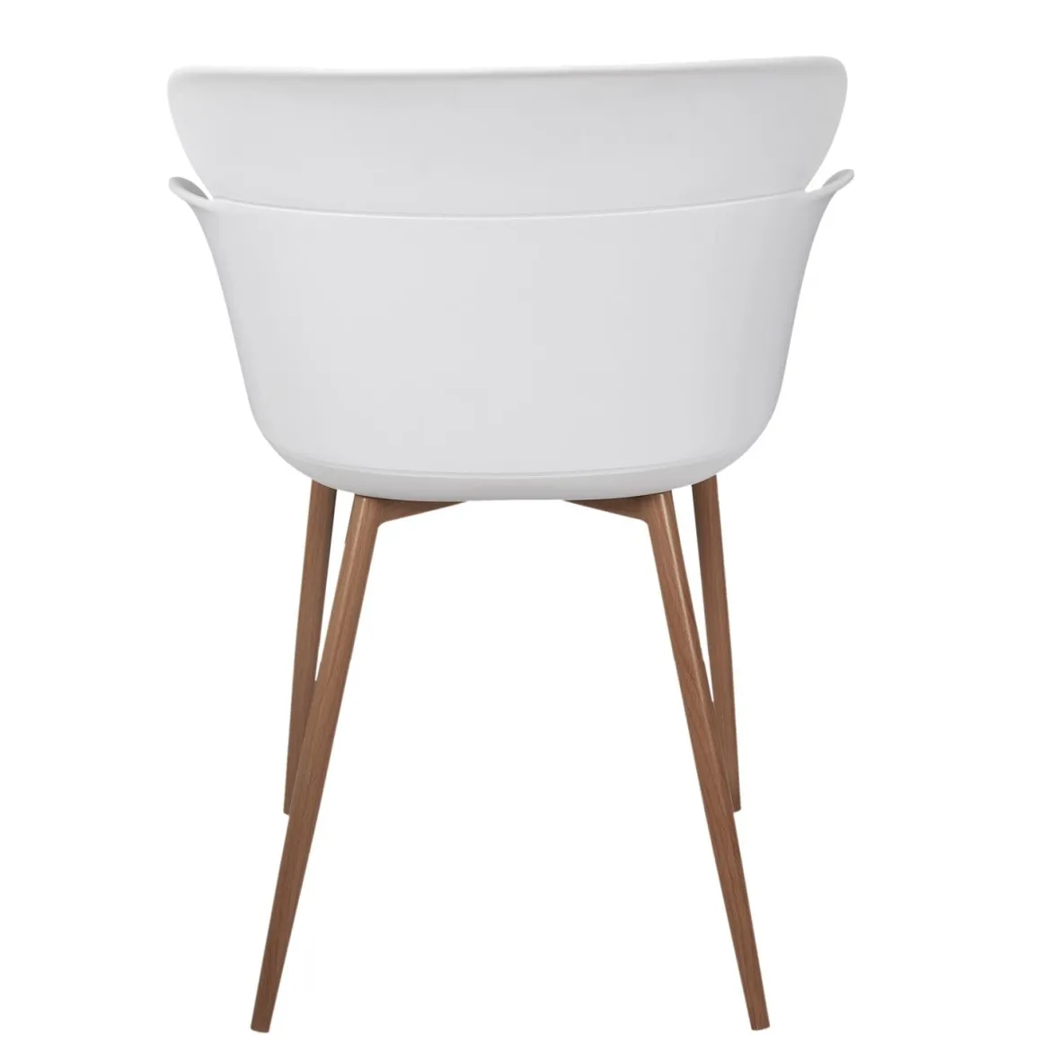 La Chaise Longue Mobilier-FAUTEUIL LORENS BLANC - Lot de 2