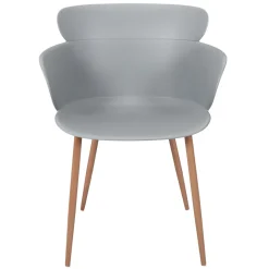 La Chaise Longue Mobilier-FAUTEUIL LORENS GRIS - Lot de 2