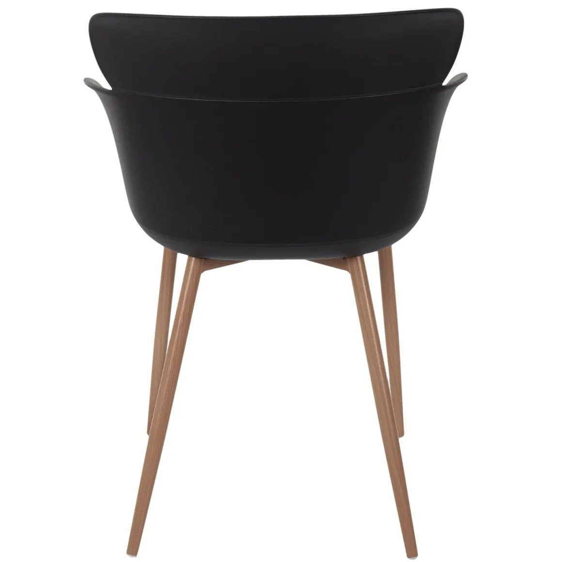 La Chaise Longue Mobilier-FAUTEUIL LORENS NOIR - Lot de 2