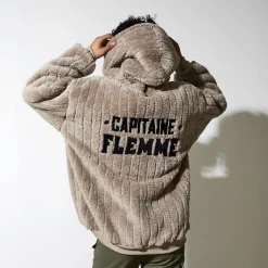 La Chaise Longue Cocoon-GILET SWEAT CAPITAINE FLEMME