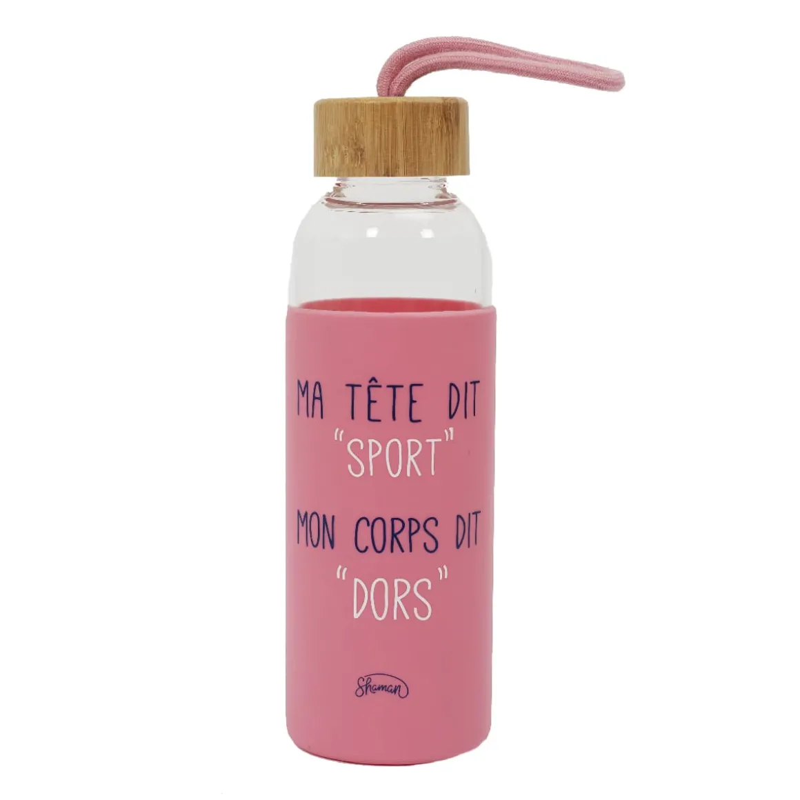 La Chaise Longue Boissons & Cocktails-GOURDE EN VERRE MA TETE DIT SPORT MON CORPS DIT DORT