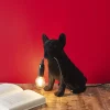 La Chaise Longue Déco-LAMPE BOULEDOGUE BLACK VELVET
