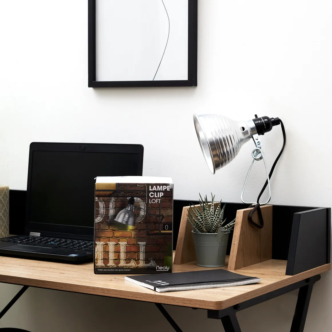 La Chaise Longue Luminaire-LAMPE CLIP LOFT ALU