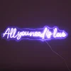 La Chaise Longue Déco Lumineuse|Déco-LAMPE EFFET NEON ALL YOU NEED IS LOVE