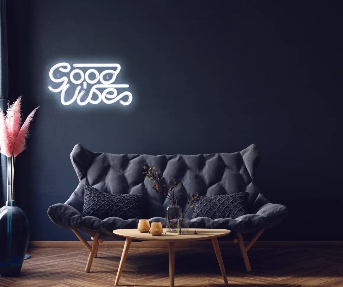 La Chaise Longue Déco Chambre|Déco-LAMPE EFFET NEON LED GOOD VIBES