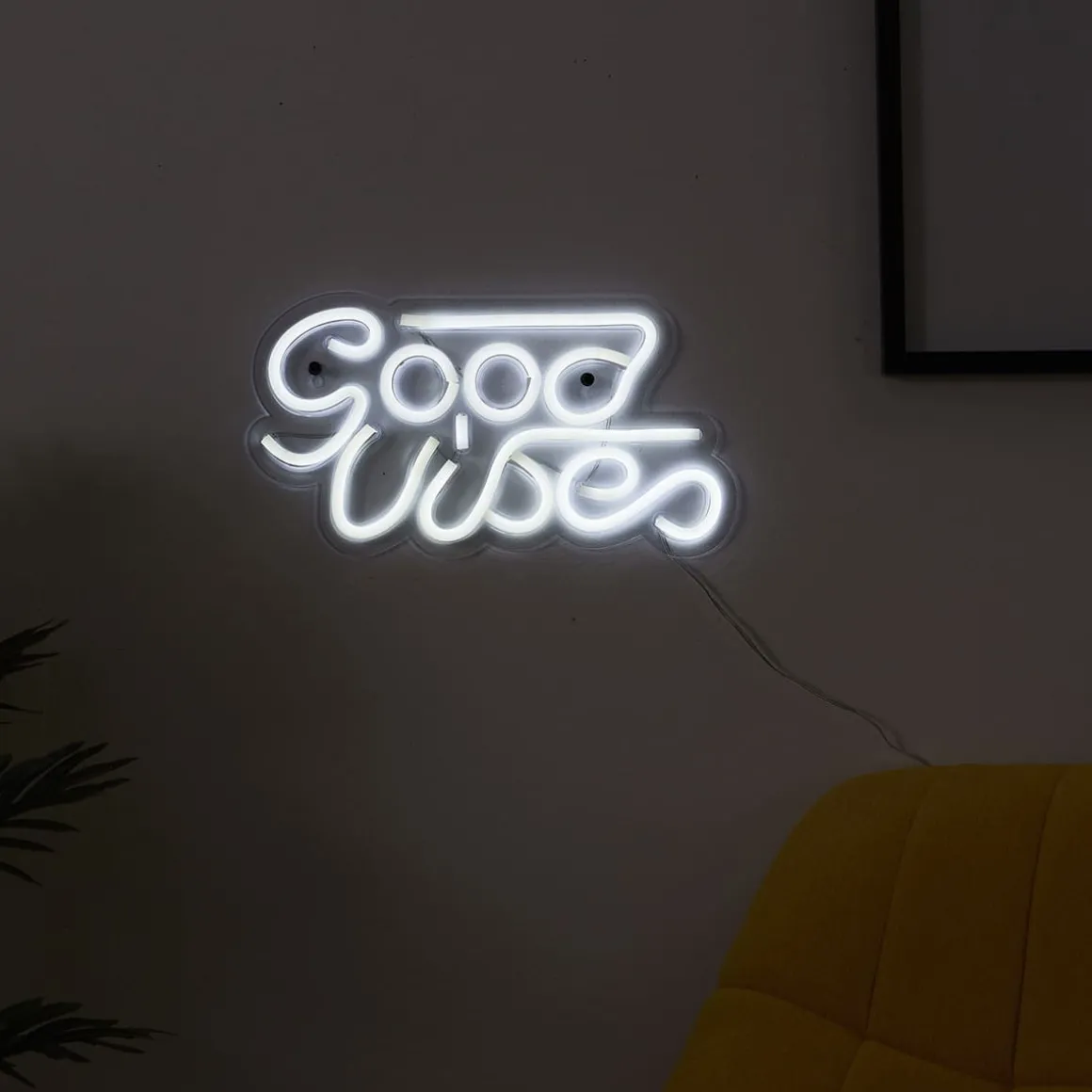 La Chaise Longue Déco Chambre|Déco-LAMPE EFFET NEON LED GOOD VIBES