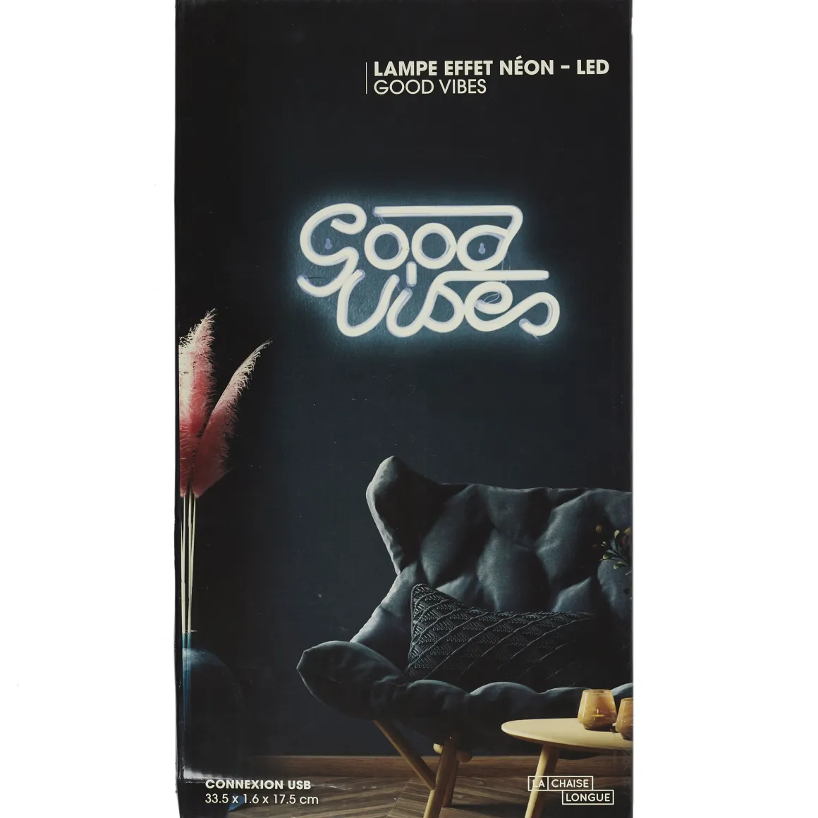 La Chaise Longue Déco Chambre|Déco-LAMPE EFFET NEON LED GOOD VIBES