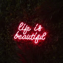La Chaise Longue Déco Lumineuse|Déco-LAMPE EFFET NEON LIFE IS BEAUTIFUL