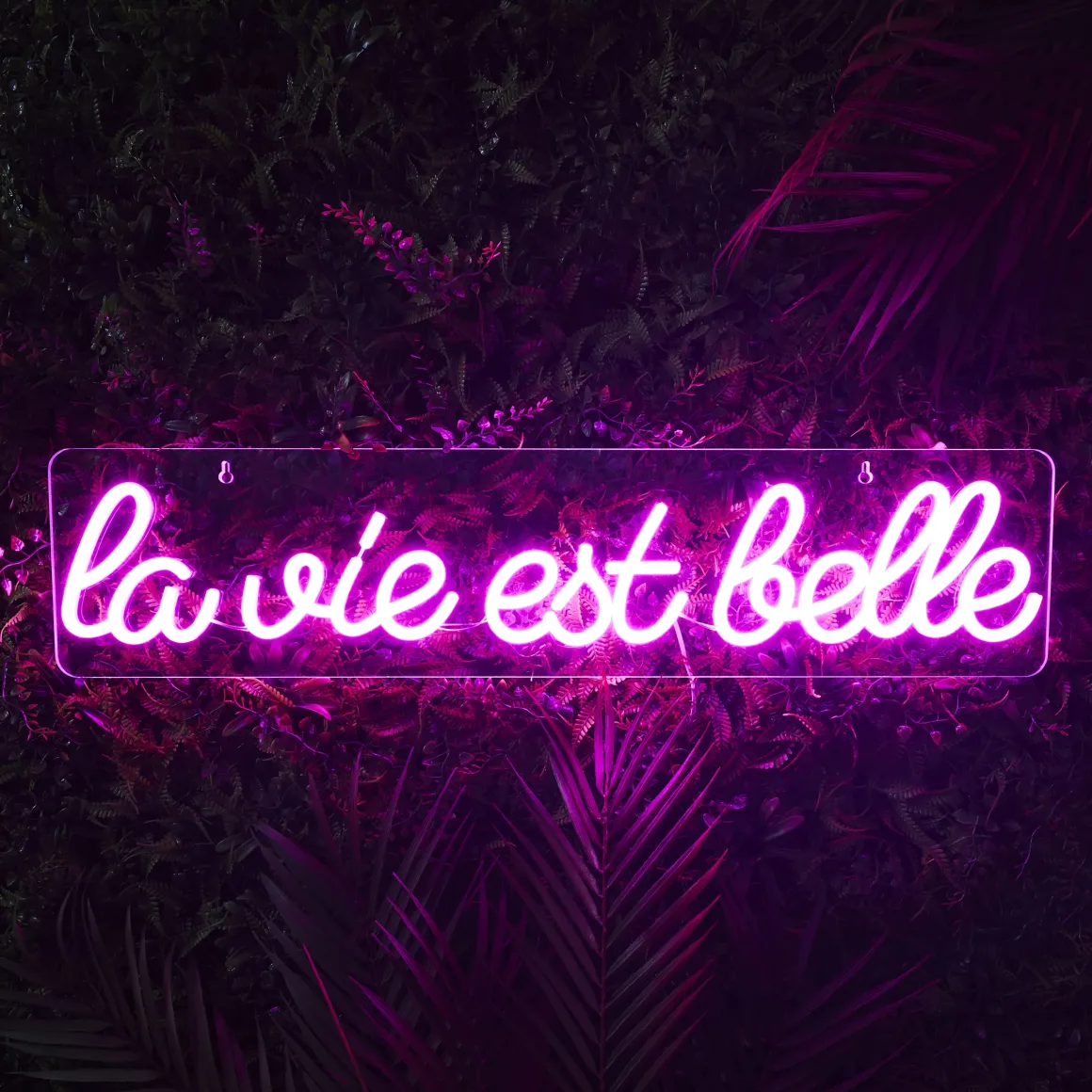 La Chaise Longue Déco Lumineuse|Déco-LAMPE EFFET NÉON LA VIE EST BELLE