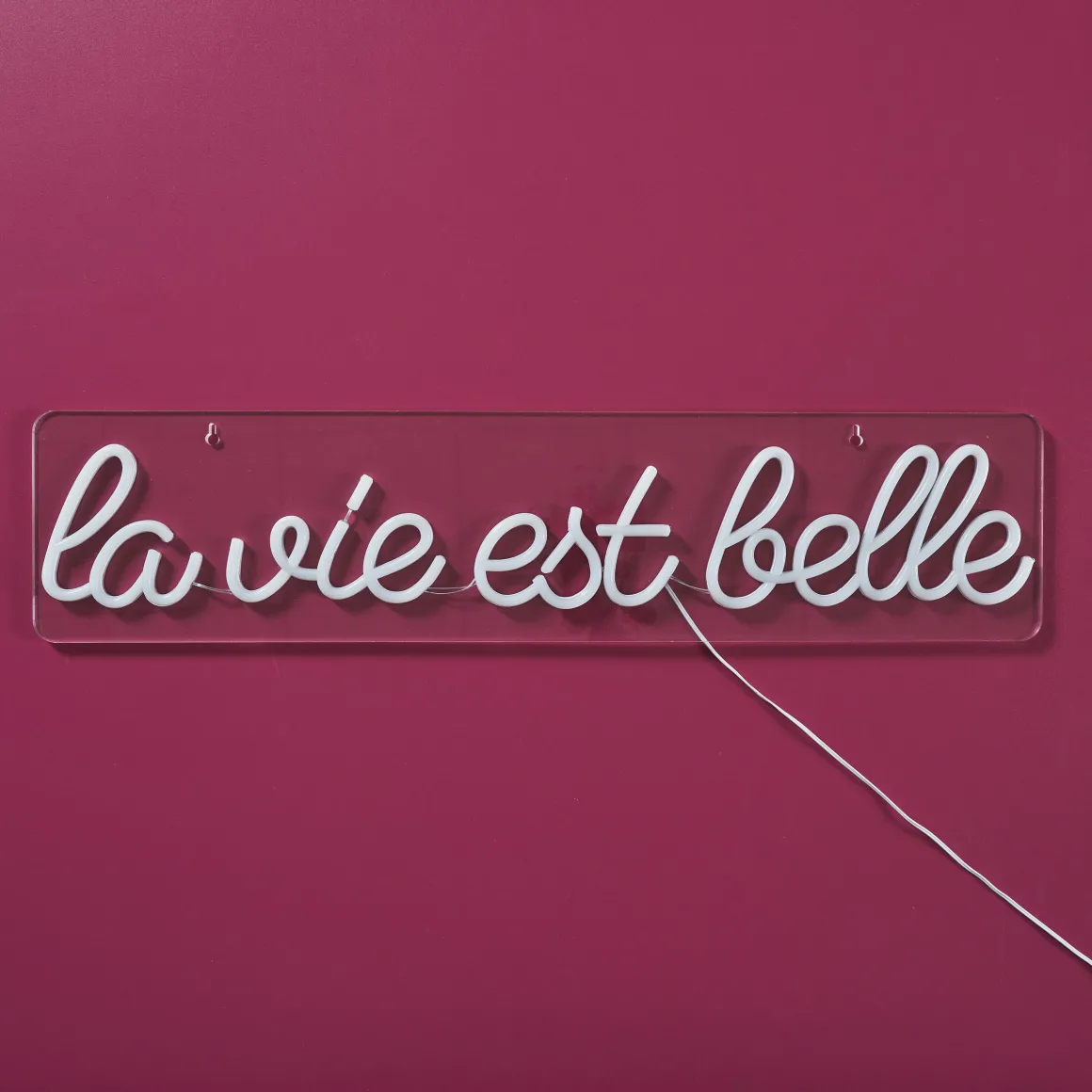 La Chaise Longue Déco Lumineuse|Déco-LAMPE EFFET NÉON LA VIE EST BELLE