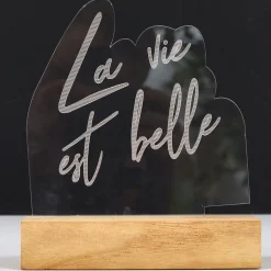 La Chaise Longue Déco Lumineuse|Déco-LAMPE NEON LA VIE EST BELLE