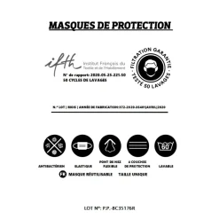 La Chaise Longue Accessoires-MASQUE EN TISSU HIRONDELLE