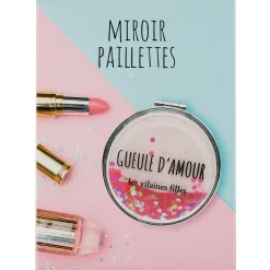 La Chaise Longue Déco-MIROIR DE POCHE PAILLETTES