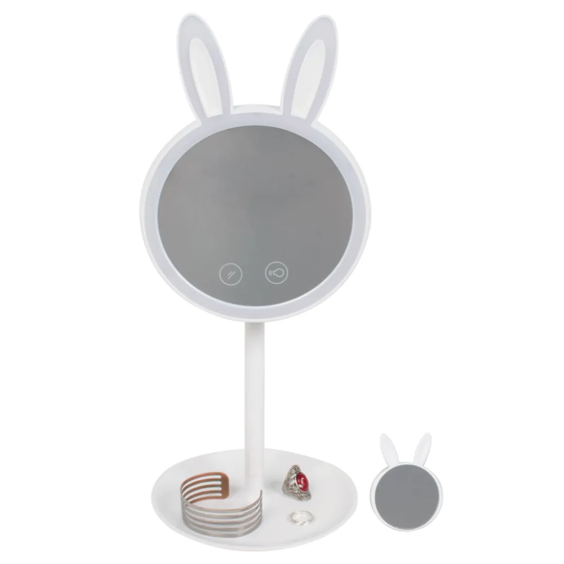 La Chaise Longue Déco-MIROIR LUMINEUX LAPIN