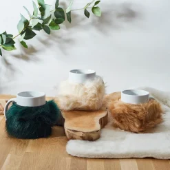La Chaise Longue Thé & Café-MUG FOURRURE AMOVIBLE CREME