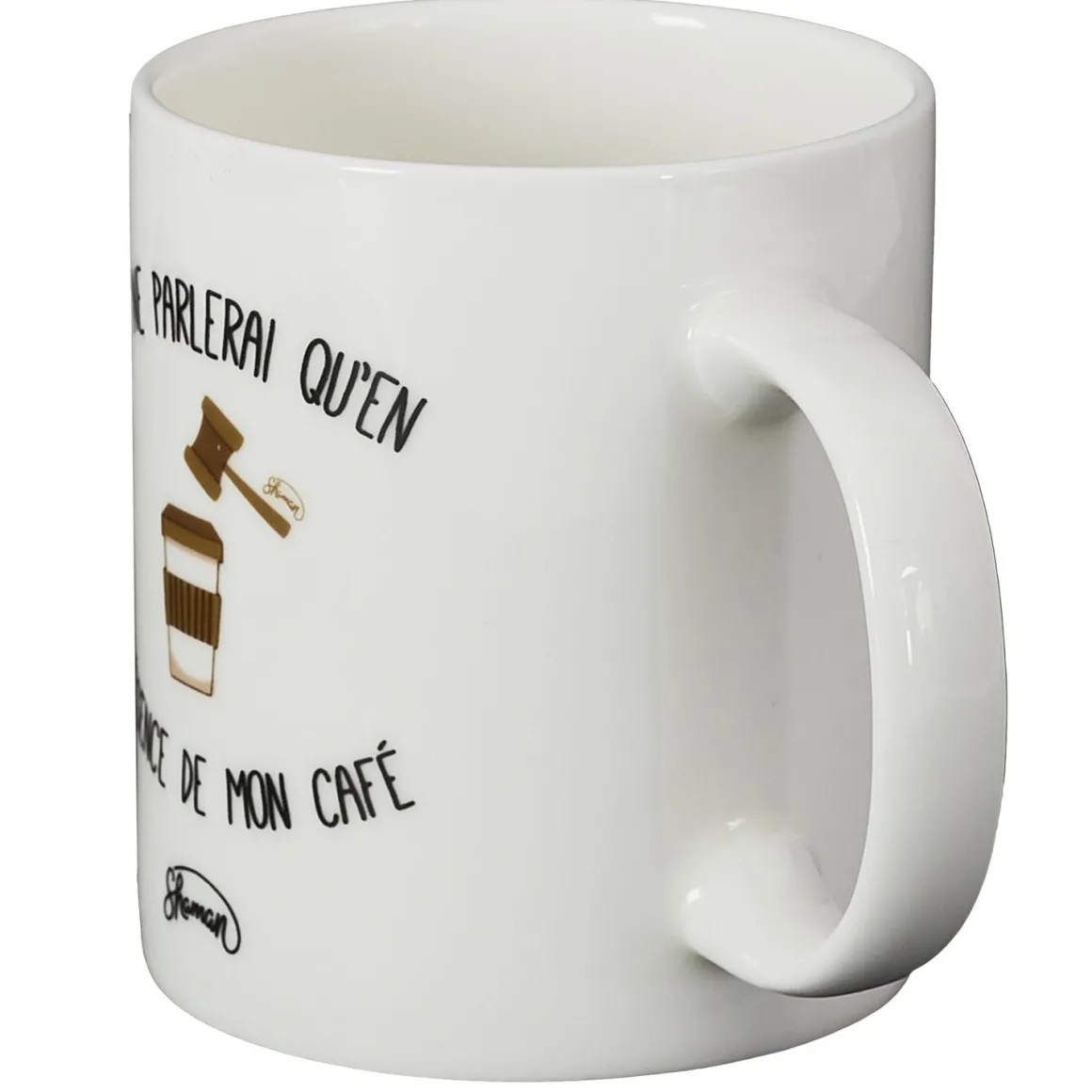 La Chaise Longue Thé & Café-MUG JE NE PARLERAI QU'EN PRESENCE DE MON CAFE