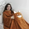 La Chaise Longue Cocoon-PLAID KANGOUROU PANDA ROUX