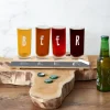 La Chaise Longue Pique-nique & Barbecue|Boissons & Cocktails-PLANCHE DE 4 VERRES A BIERE