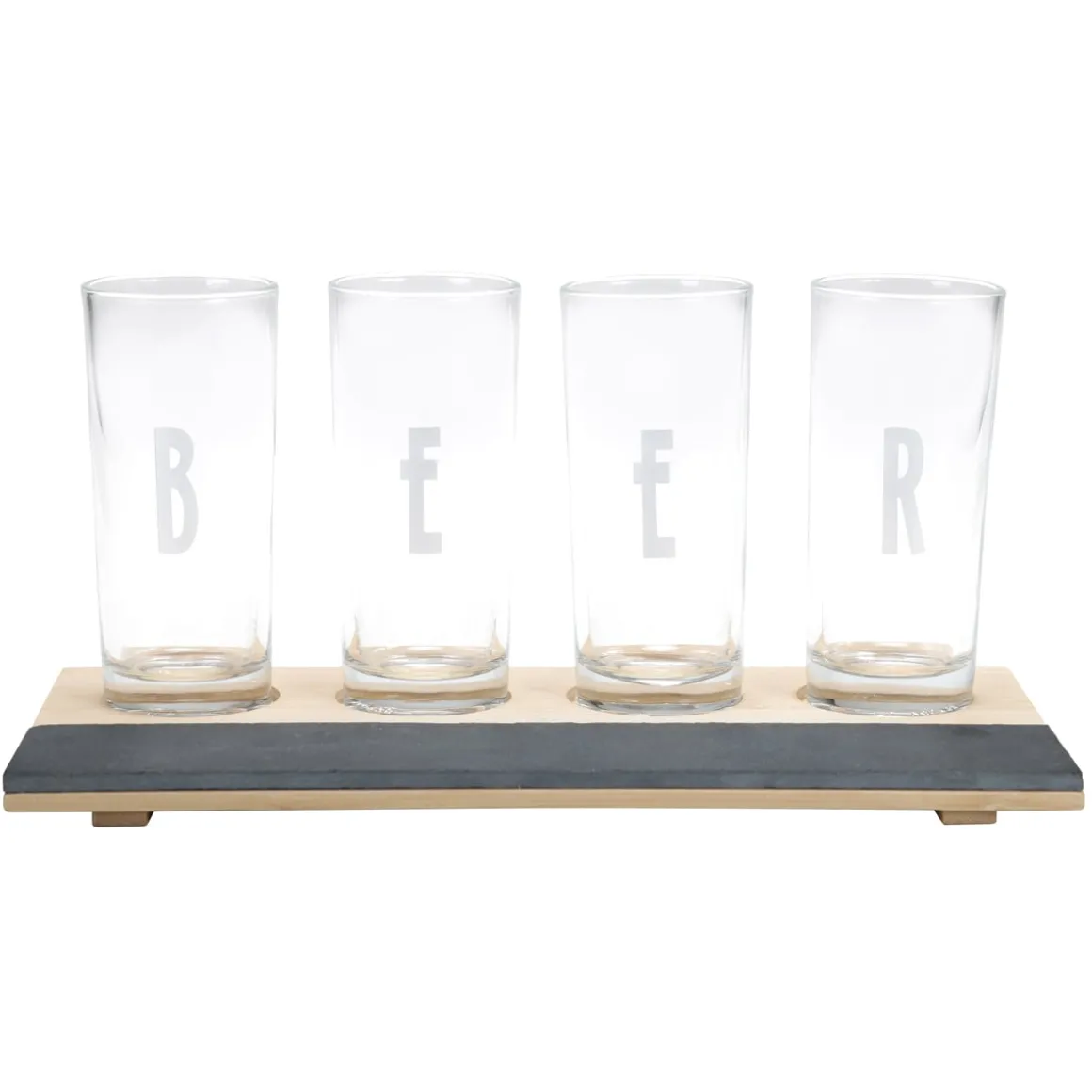 La Chaise Longue Pique-nique & Barbecue|Boissons & Cocktails-PLANCHE DE 4 VERRES A BIERE