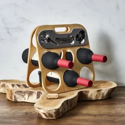 La Chaise Longue Vin & Champagne-PORTE BOUTEILLE PLIANT ET SON COFFRET VIN